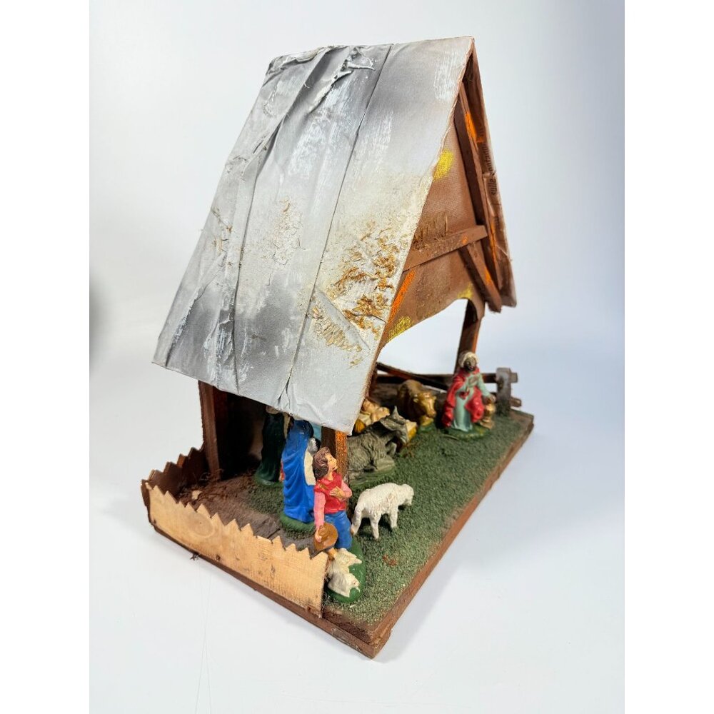 Italian Nativity Set Creche Fontanini Mid Century Handcrafted Nativity Italy Ol - Picture 15 of 16